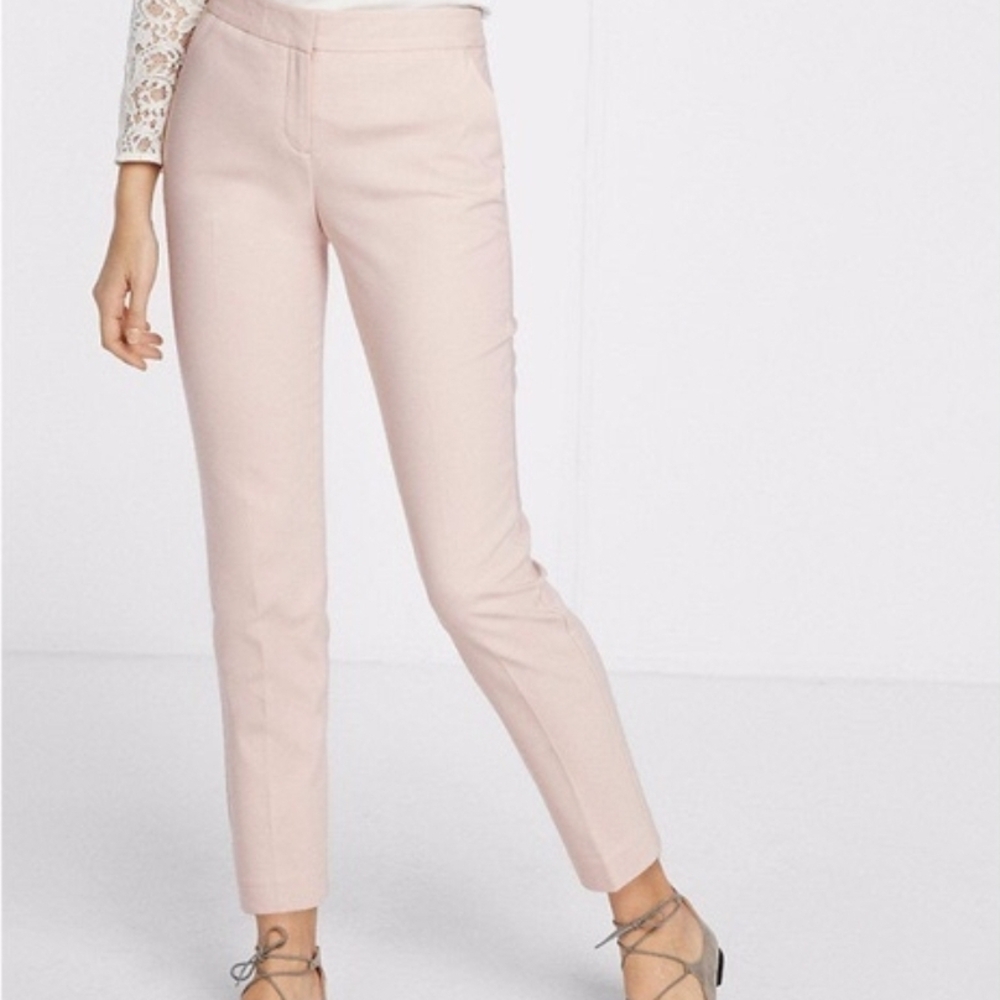 Express Columnist Light Pink Ankle Pants